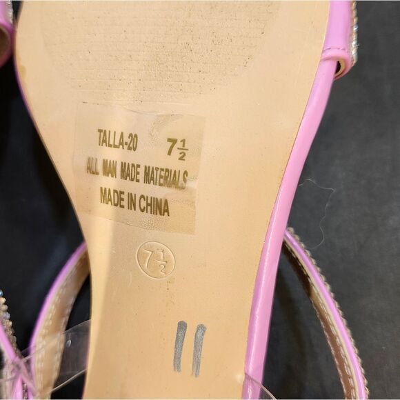 BRAND NEW KAYLEEN RHINESTONE STRAP&HEEL SANDALS - Picture 15 of 16